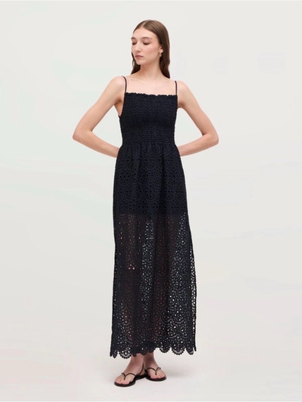 Hill House Home The Scallop Lace Isabel Nap Dress Size Small
